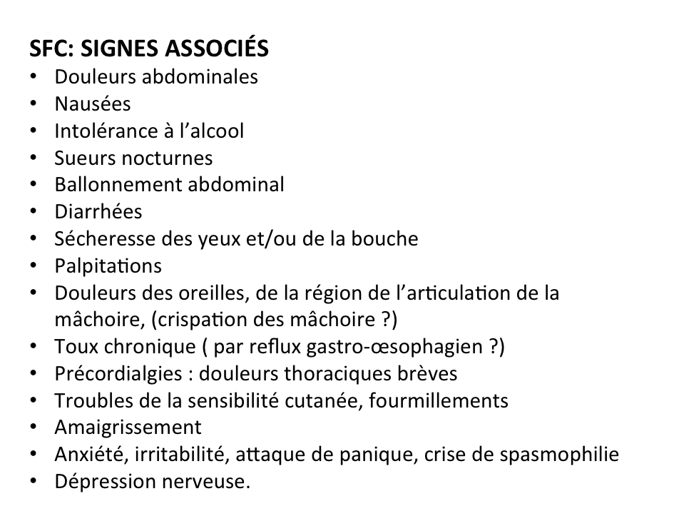 Le Syndrome de Fatigue Chronique - Hypersensibles